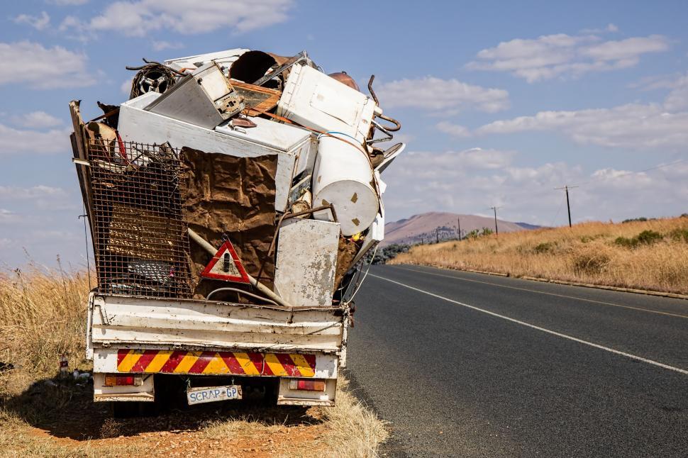 Free Image of Truck Parked on Side of Road 