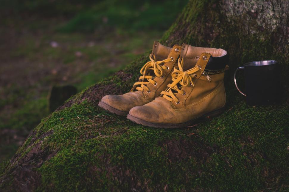 Free Image of Close up of Hiking Shoes  