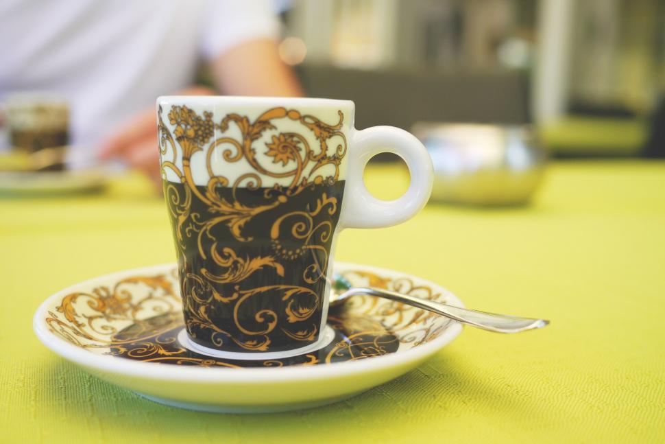 Free Image of Mug of espresso coffee  