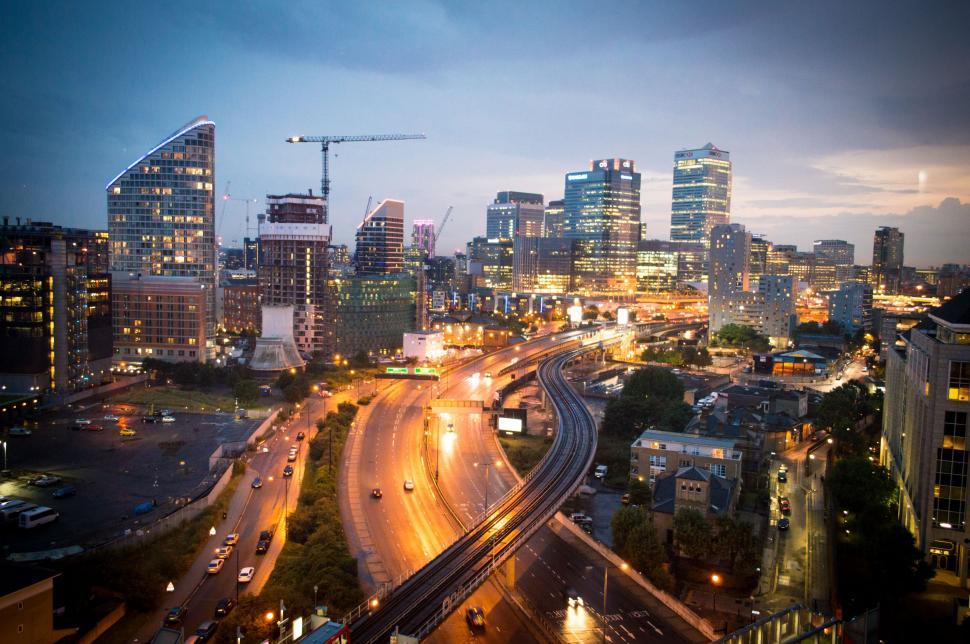 Free Image of City Lights  