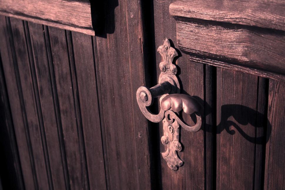 Free Image of Metal Door Handle  