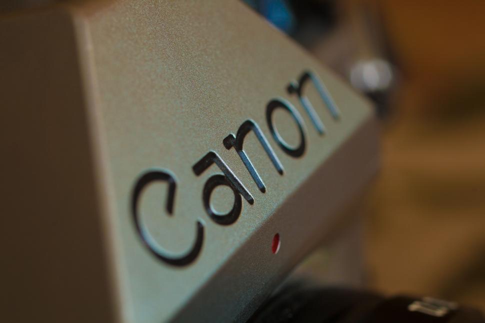 Free Image of Canon on Camera  