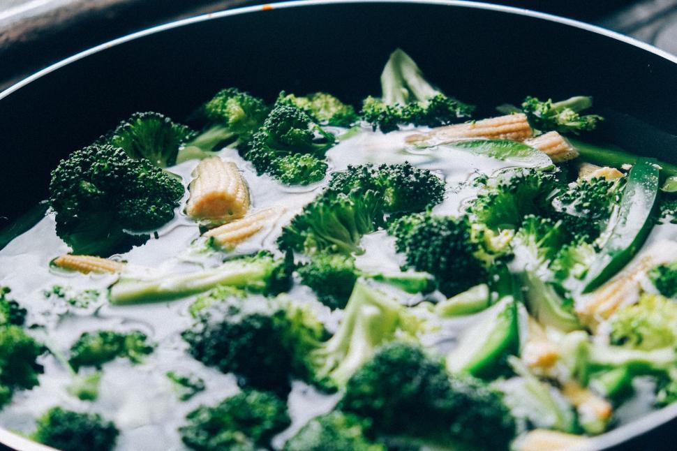 Free Image of Close up of Broccoli Soup  