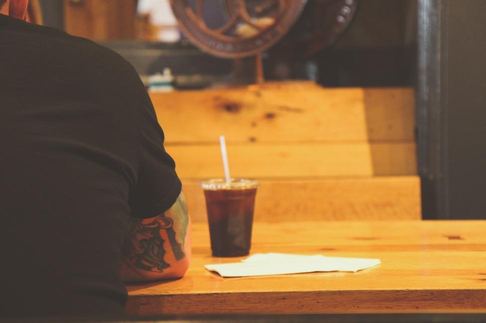Free Image of Glass of Coca Drink  