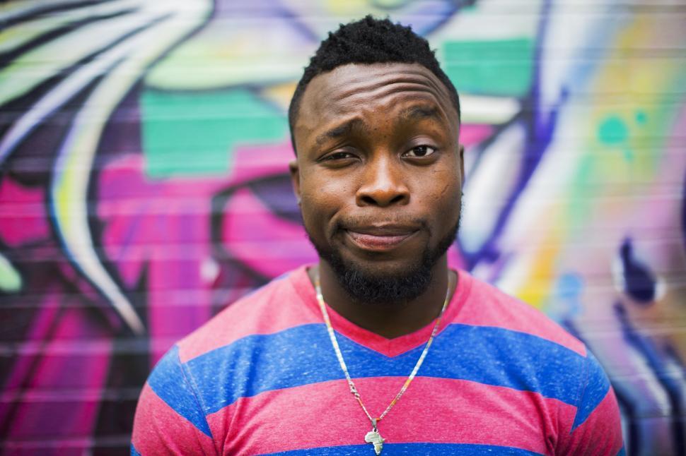 Free Image of Portrait of Young African Man  