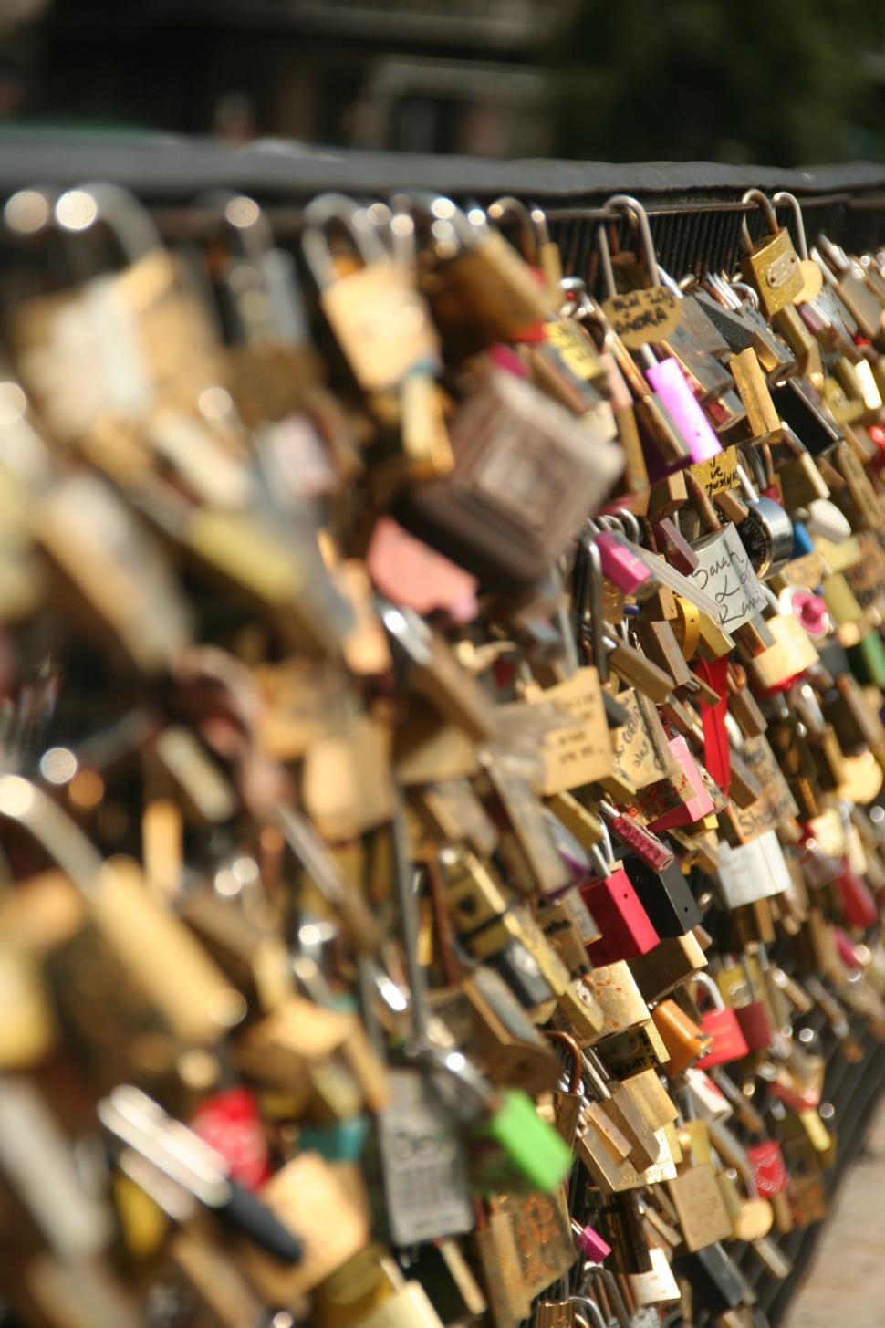 Free Image of Love Padlocks  