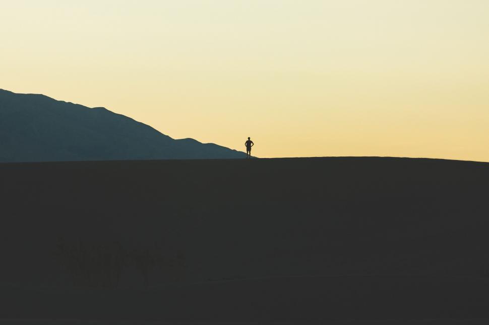 Free Image of Silhouette of man  