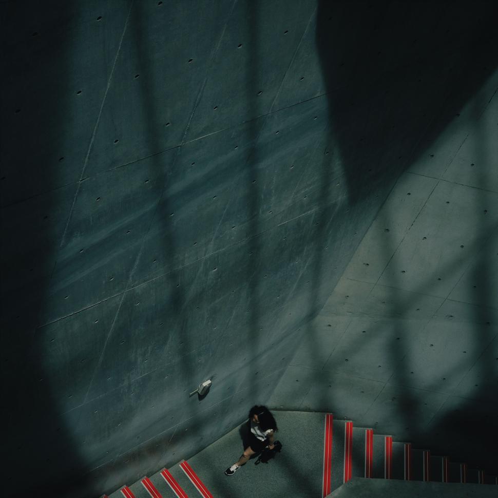 Free Image of Female on Stairs  