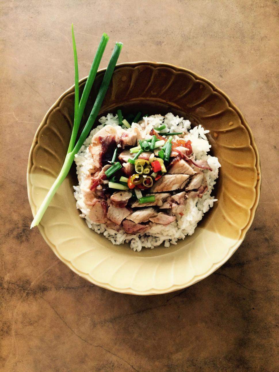 Free Image of Pork Rice  