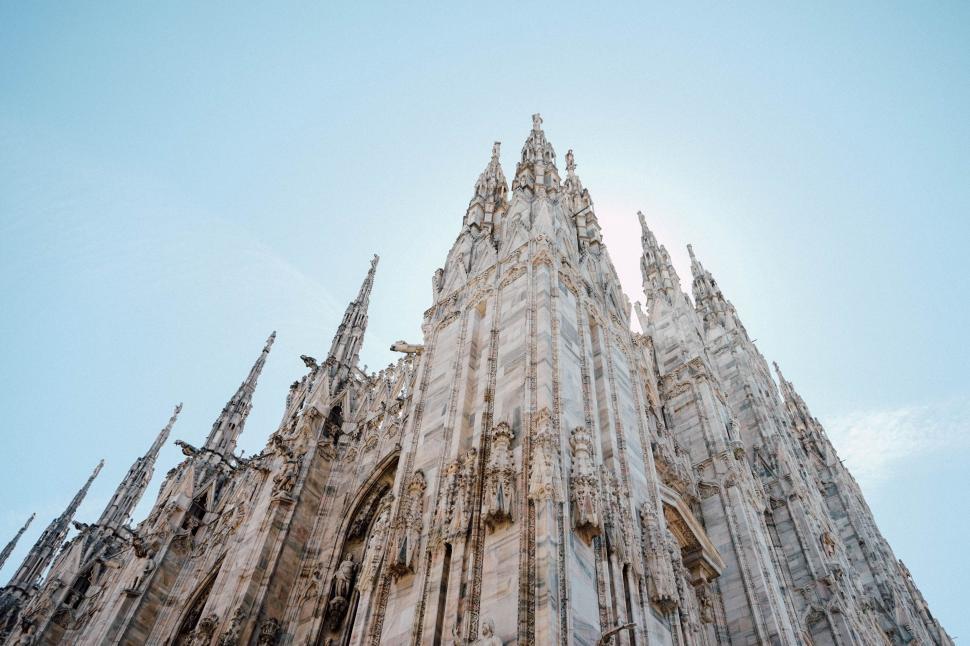 Free Image of Church Facade And Sky  