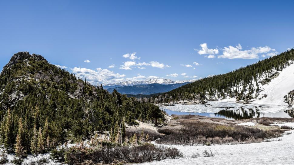 Free Image of Snow Mountain Range  