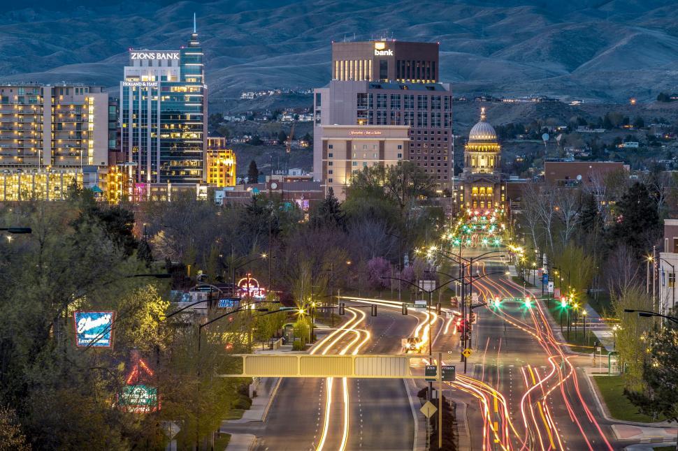 Free Image of Light Trails on Roads  