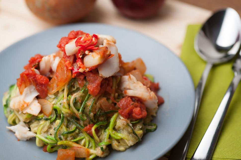 Free Image of Pasta on Plate  