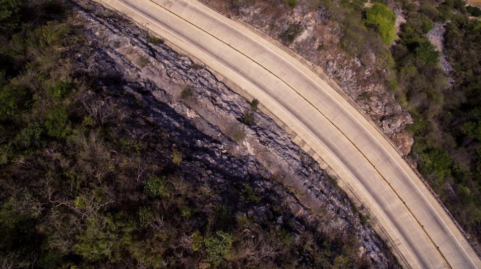 Free Image of Road on Mountain  