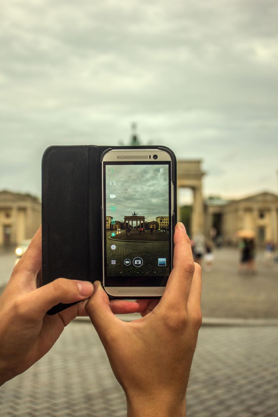 Free Image of Taking Picture of Monument  