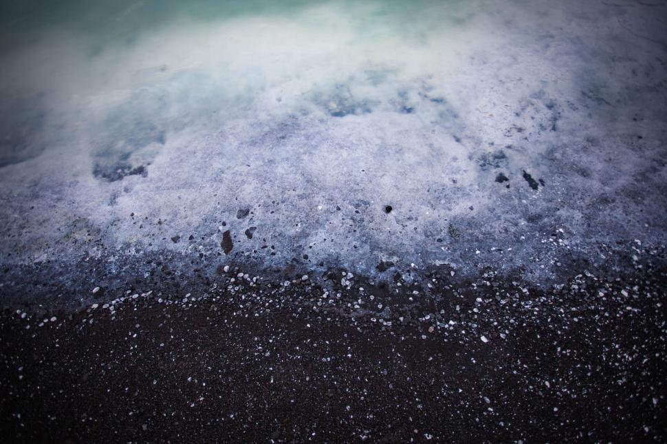 Free Image of Pebbles and Waves  