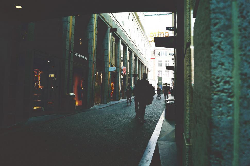 Free Image of People Shopping on Street 