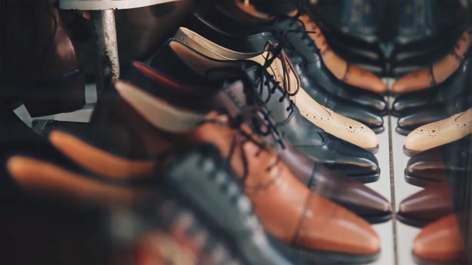 Free Image of Leather Shoes on display  