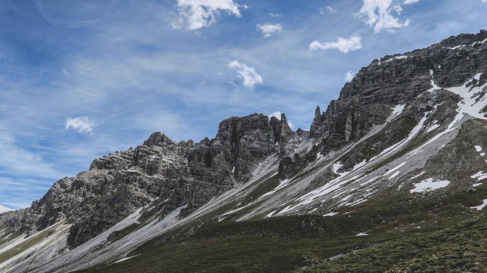 Free Image of Rocky Mountains and Sky  