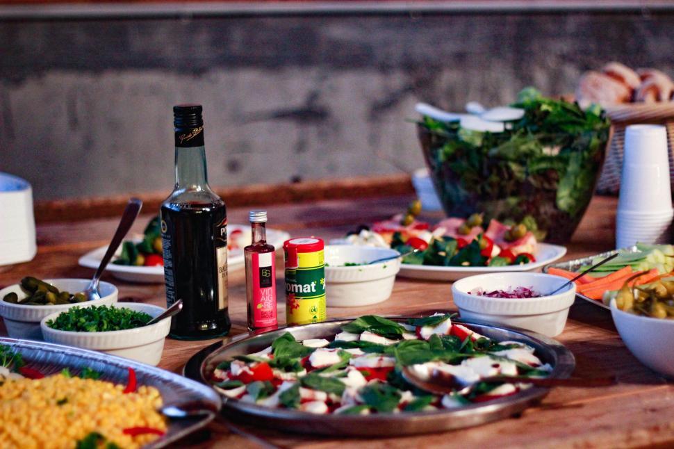 Free Stock Photo of Salad and Condiments Download Free Images and