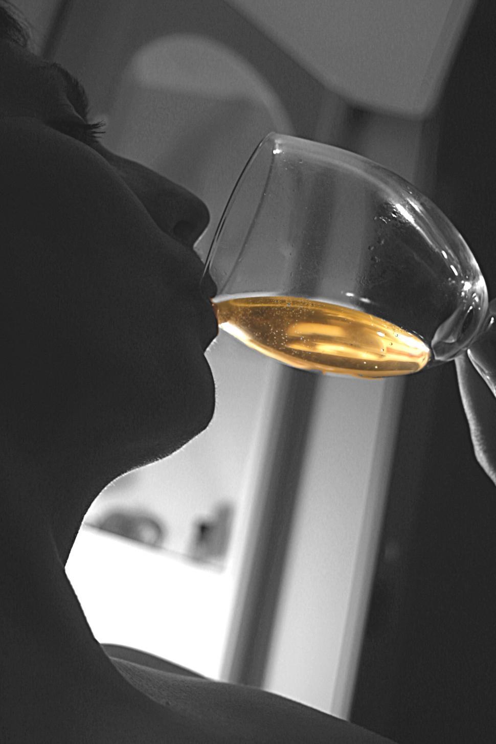 Free Image of Drinking Wine 