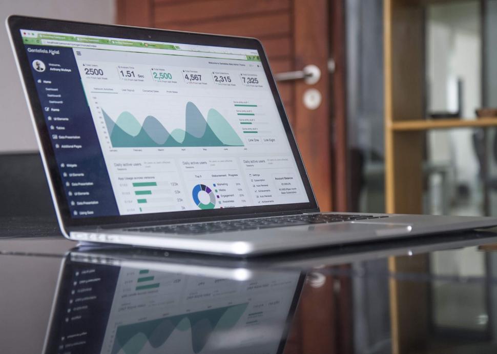 Free Image of Financial Charts on Laptop 