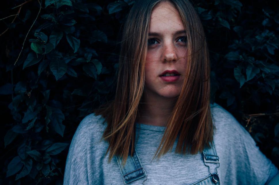 Free Image of Portrait of Young Girl  