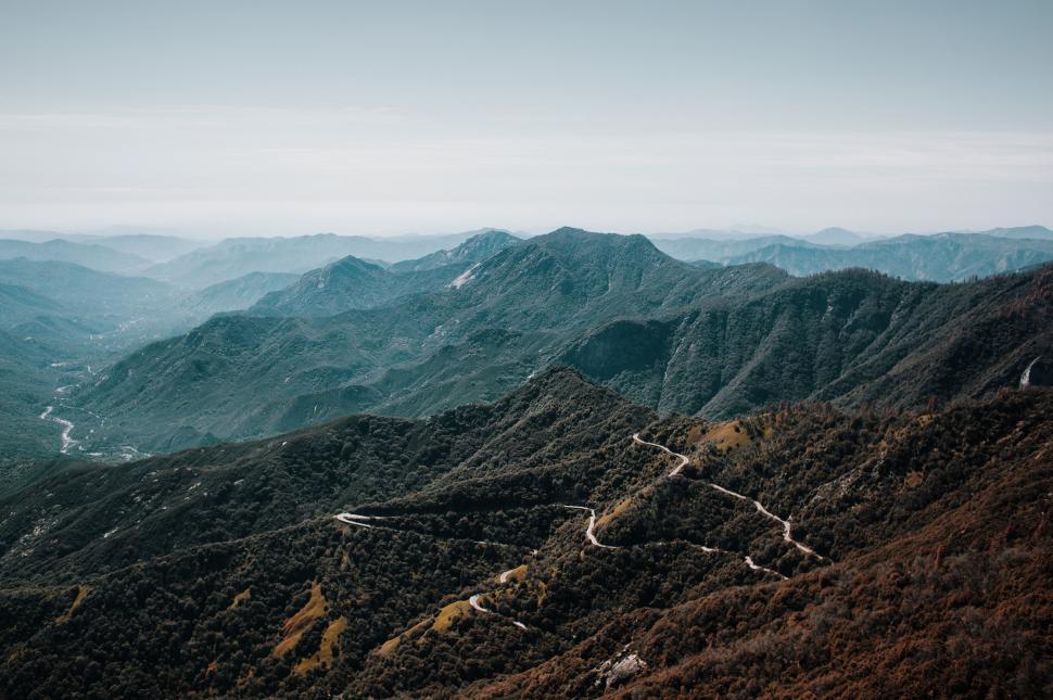 Free Image of Mountain Valley With Roads 