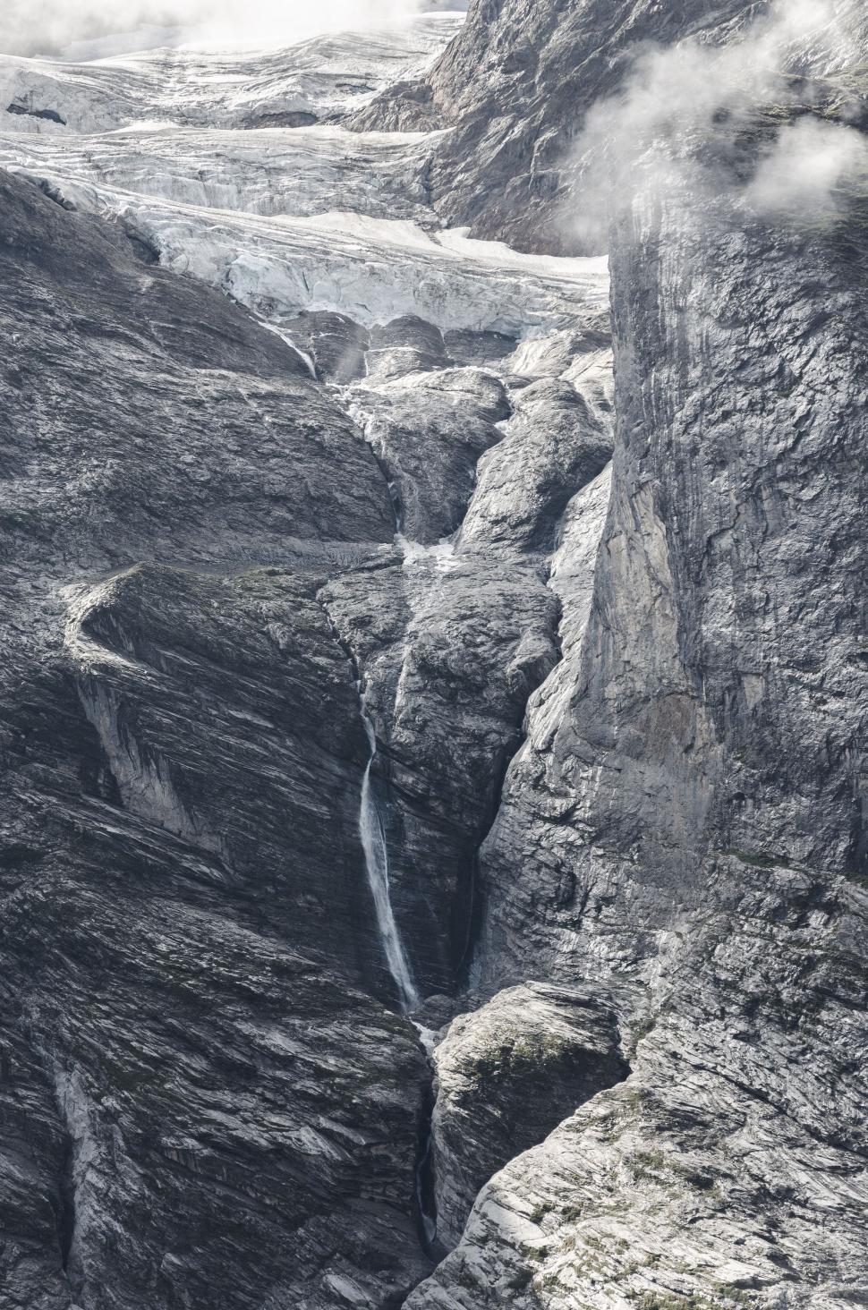 Free Image of Stream in Rock Mountain 