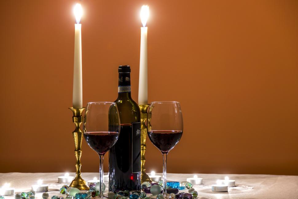 candle light dinner setting - first night gift ideas for husband