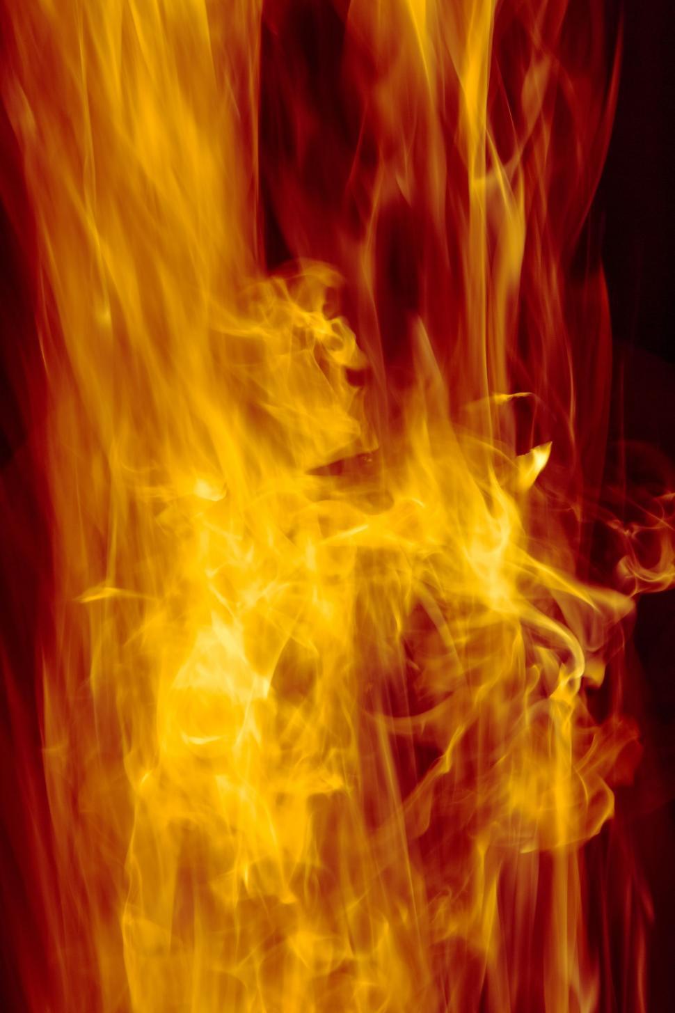 yellow fire flames