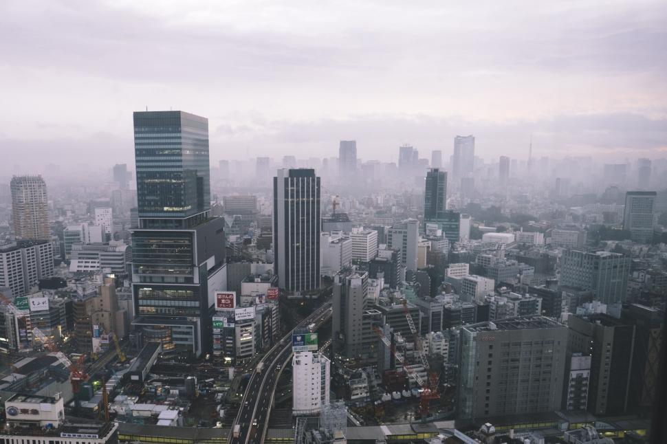 Free Image of City in Smog  