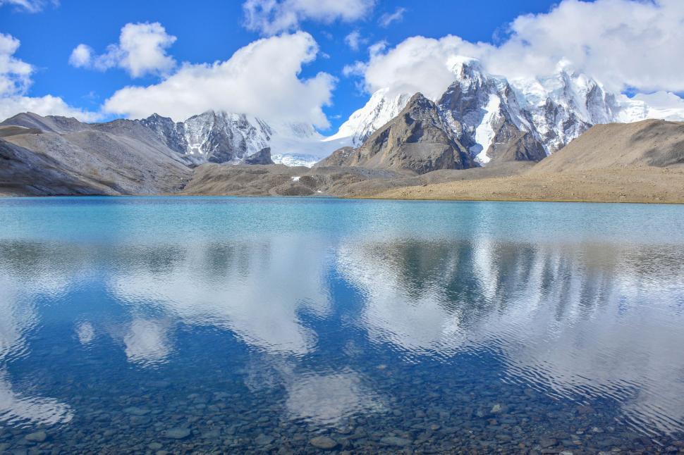 Free Image of Lake and Reflections  