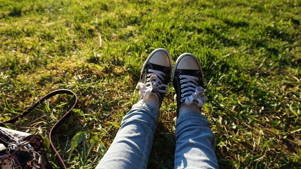 Free Stock Photo of Converse Shoes and Denim Feet | Download Free ...