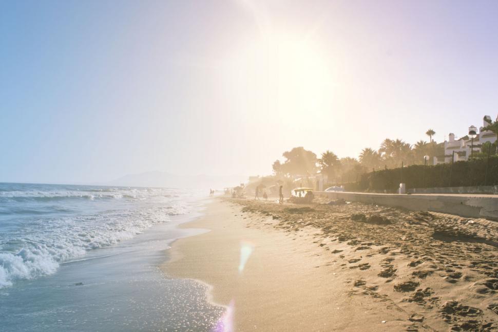Free Image of Beach and Sky  