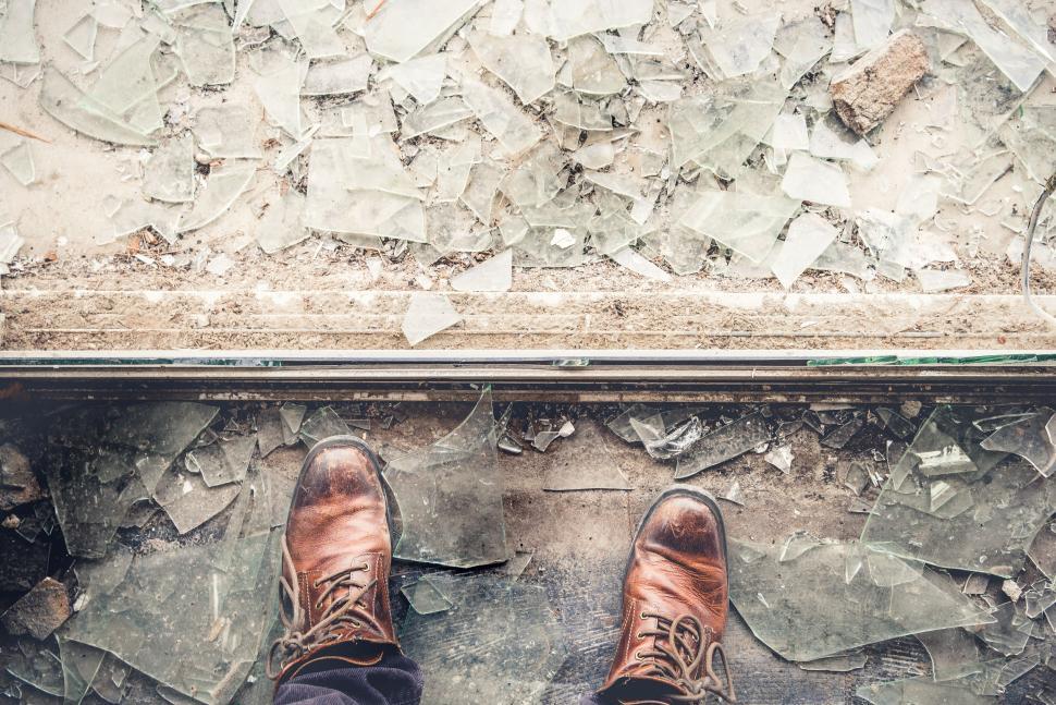 Free Image of Leather Shoes From Above  