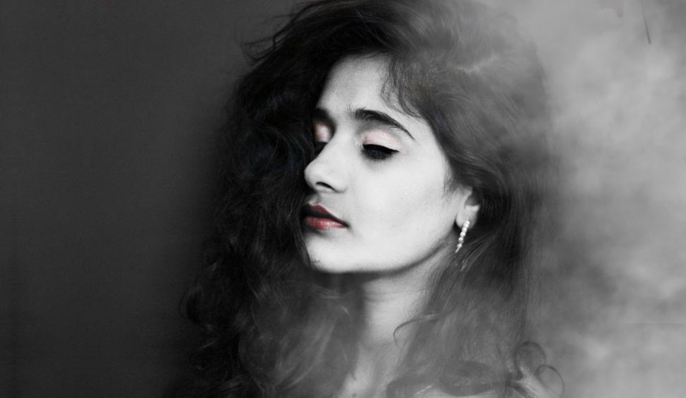Free Image of Woman Face in Smoke  