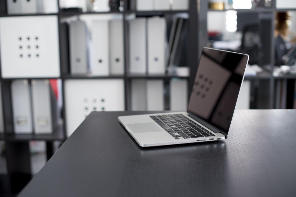 Free Image of Laptop on Desk  