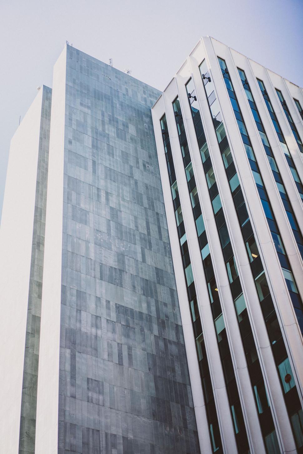 Free Image of Concrete Skyscrapers 