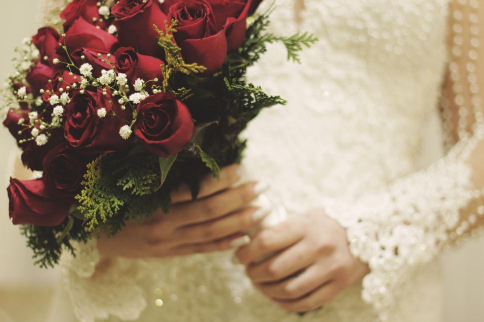 Free Image of Red Rose Bouquet 