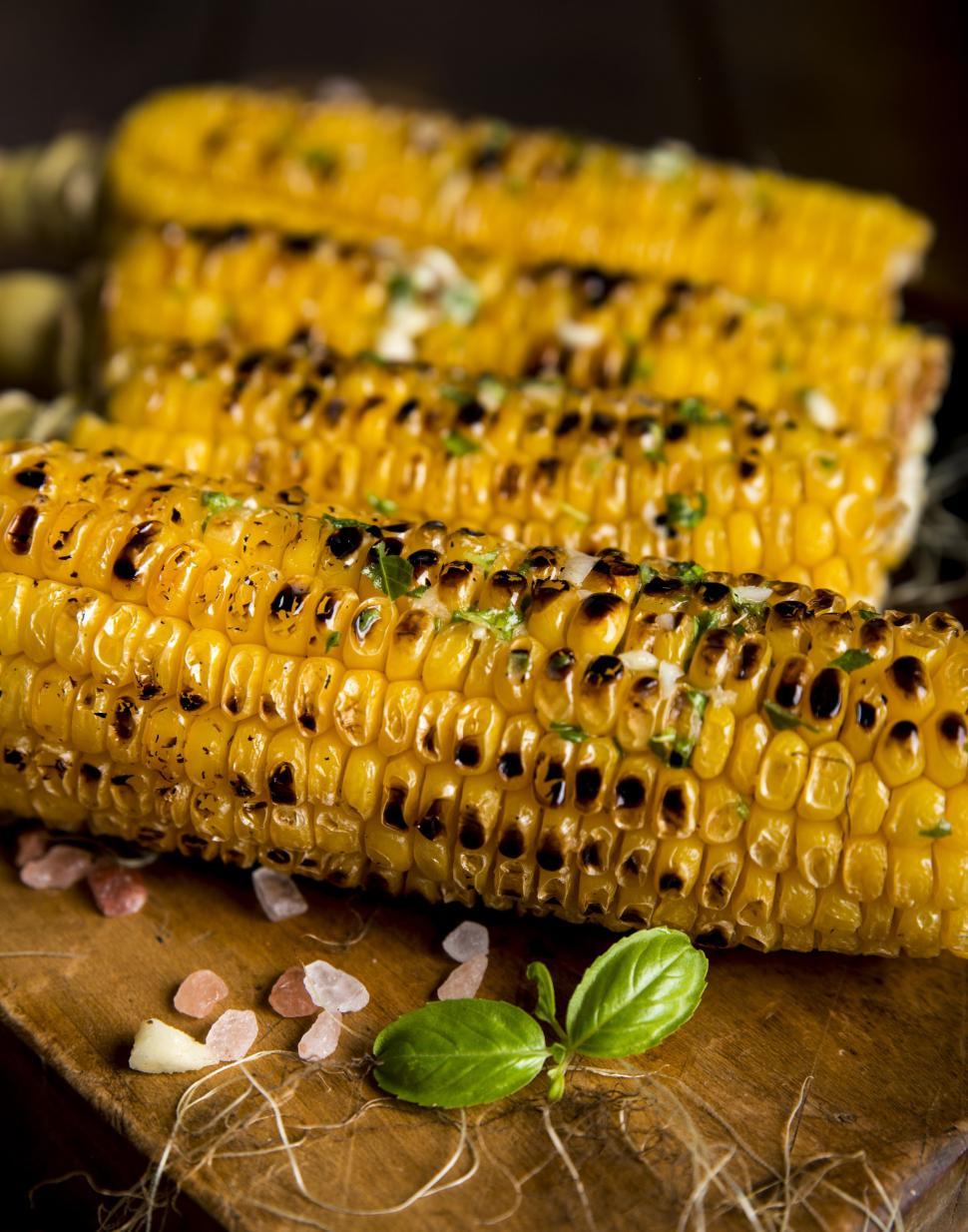 Free Image of Grilled corn 