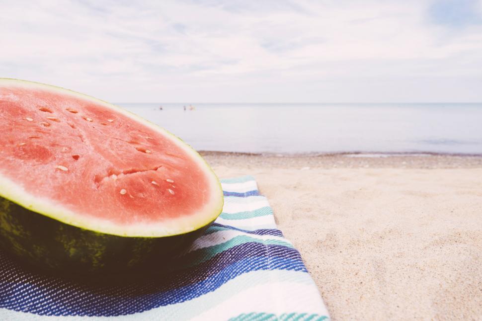 Free Image of Sliced Watermelon  