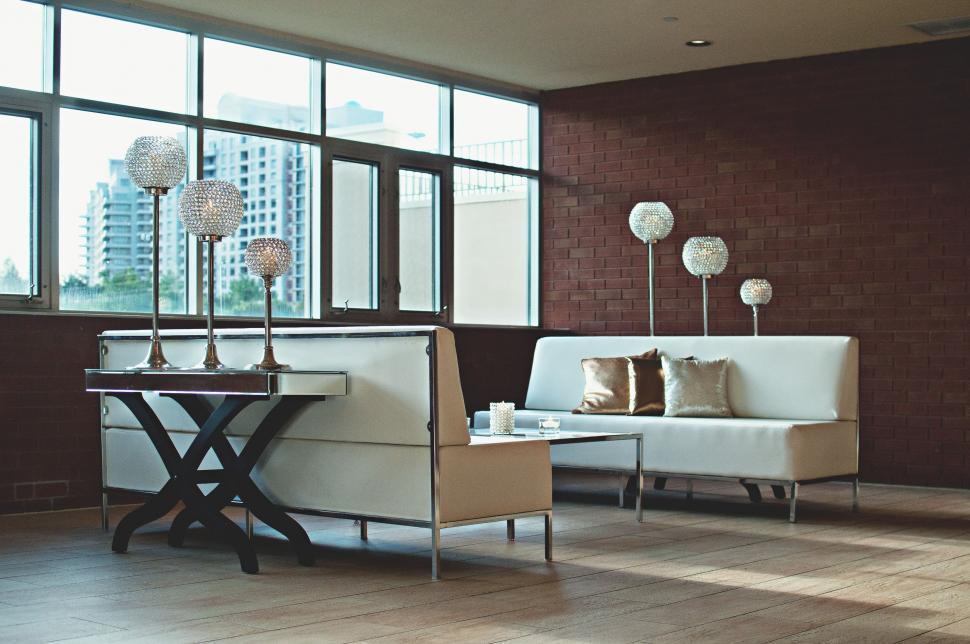 Free Image of Inside View of Living Room  