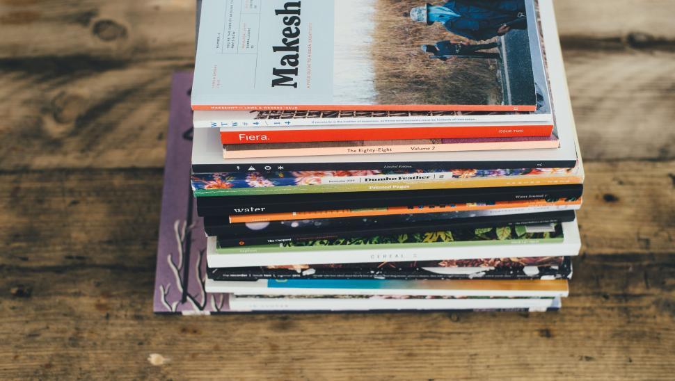 Free Image of Stacked Books  
