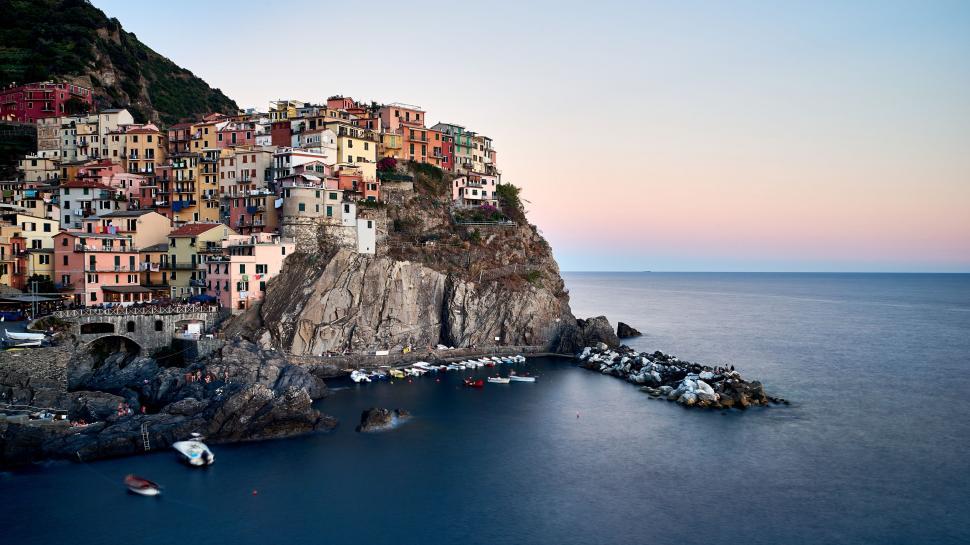Free Image of Houses on Rock Mountain 
