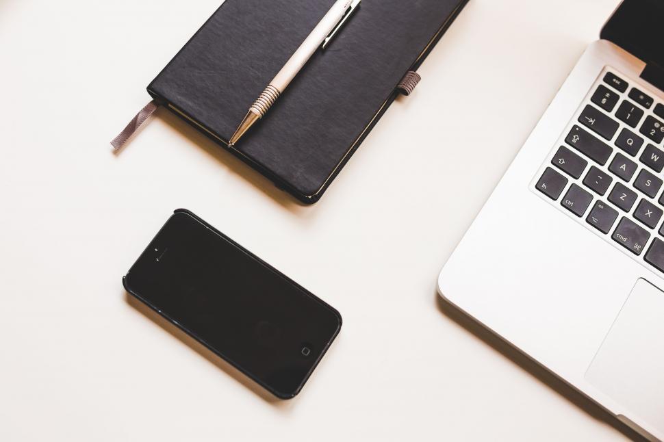 Free Image of Mobile Phone and Laptop  