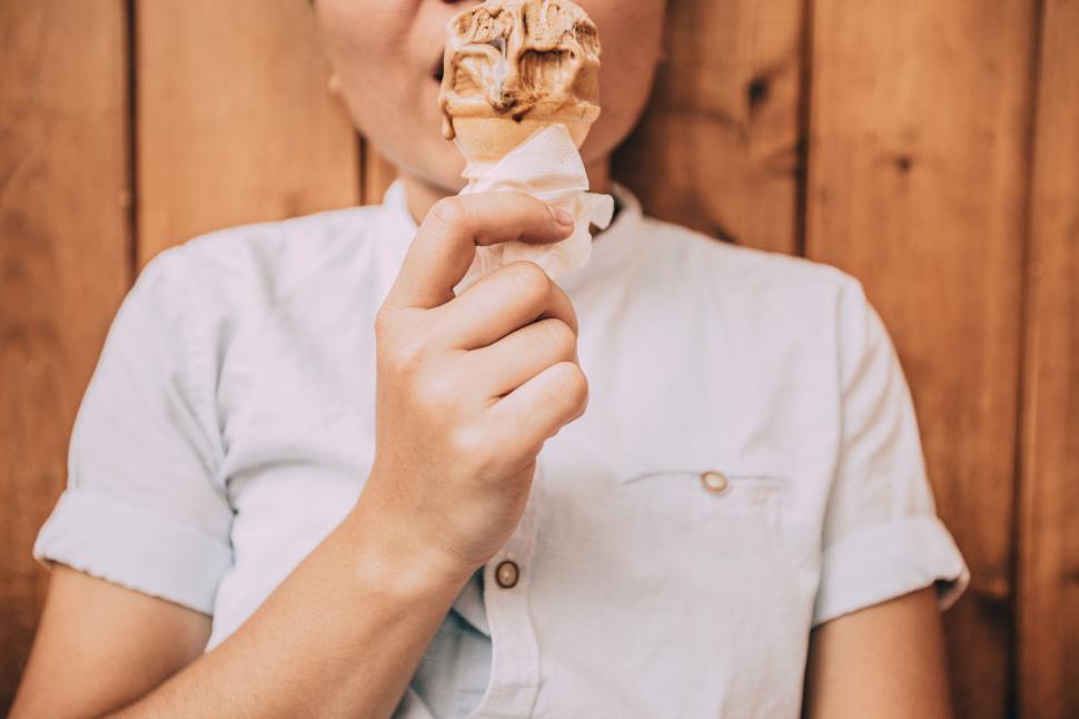 Free Stock Photo of Ice Cream in Hand | Download Free Images and Free ...