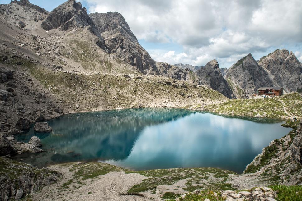 Free Image of Lake in Mountains  