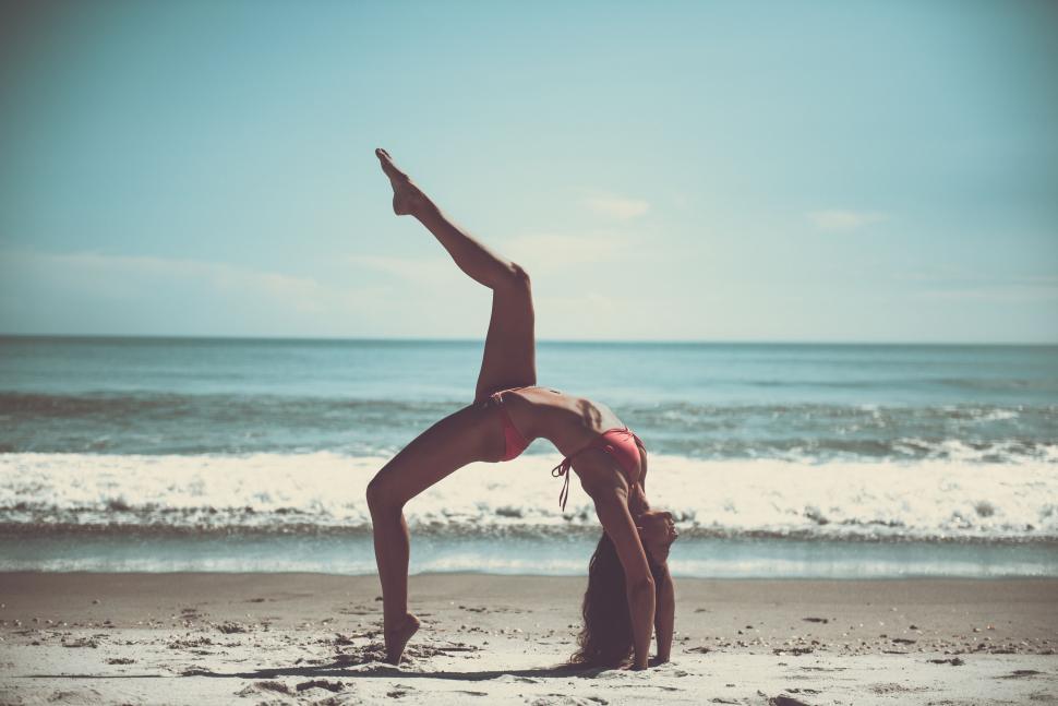 Free Stock Photo of Yoga at Beach  Download Free Images and Free  Illustrations
