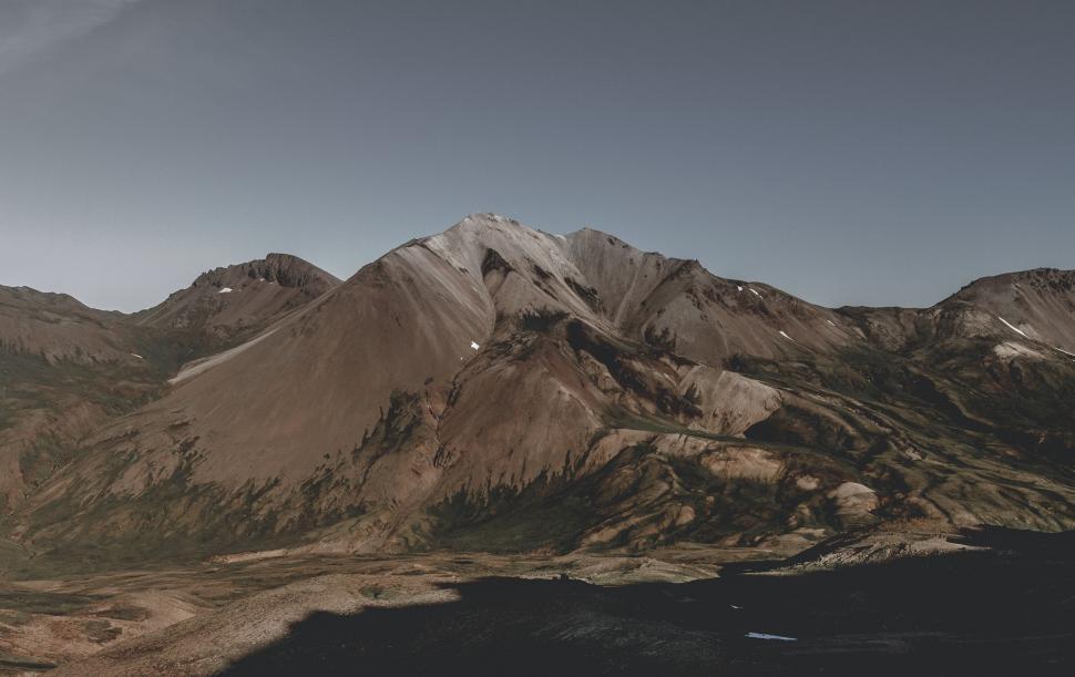 Free Image of Mountains and evening sky  
